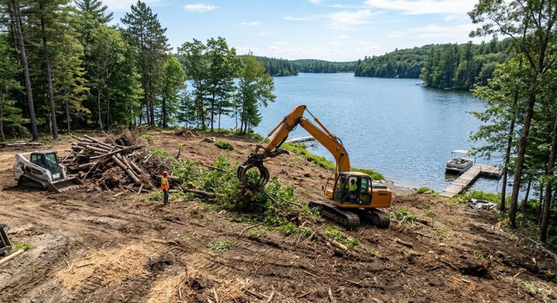 Lakefront Property Clearing in Gwinnett County, GA