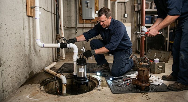 Sump Pump Installation in Framingham, MA
