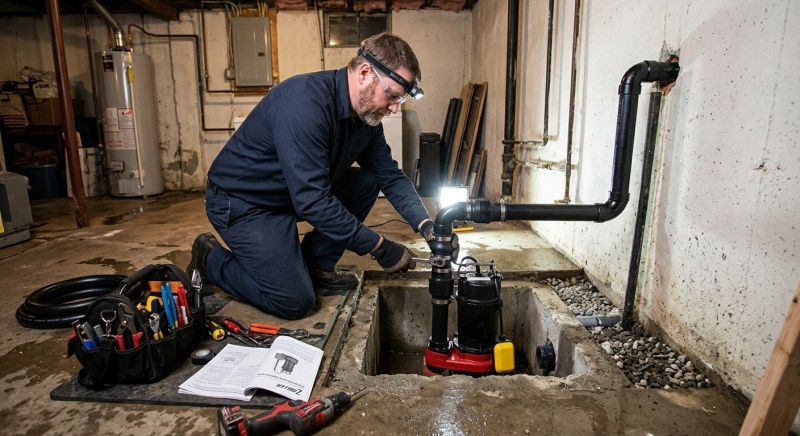 Basement Drainage Installation in Boston, MA