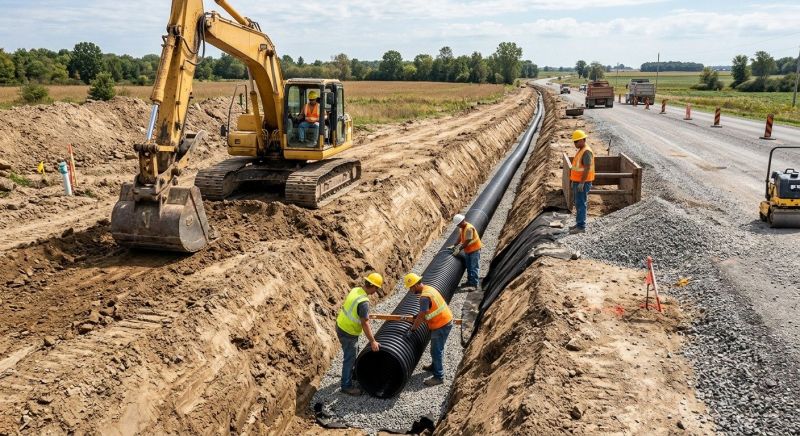 Drainage Ditch Excavation in Houston, TX