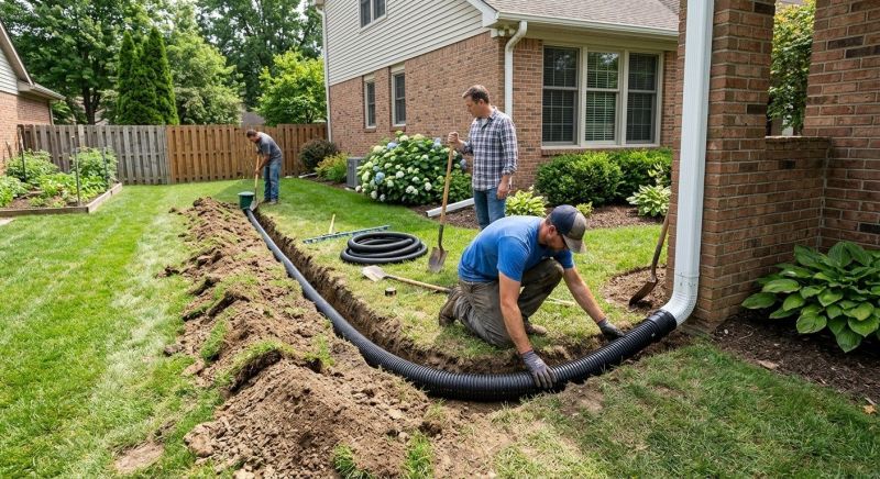 Drainage Trench Installation in Atlanta, GA