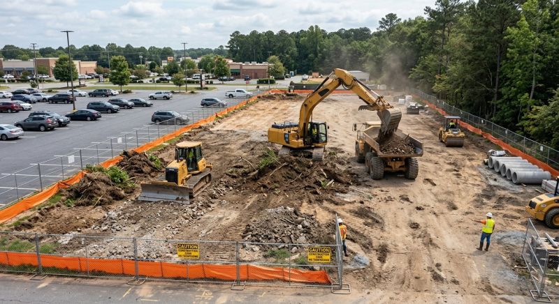 Parking Lot Site Preparation in Gwinnett County, GA