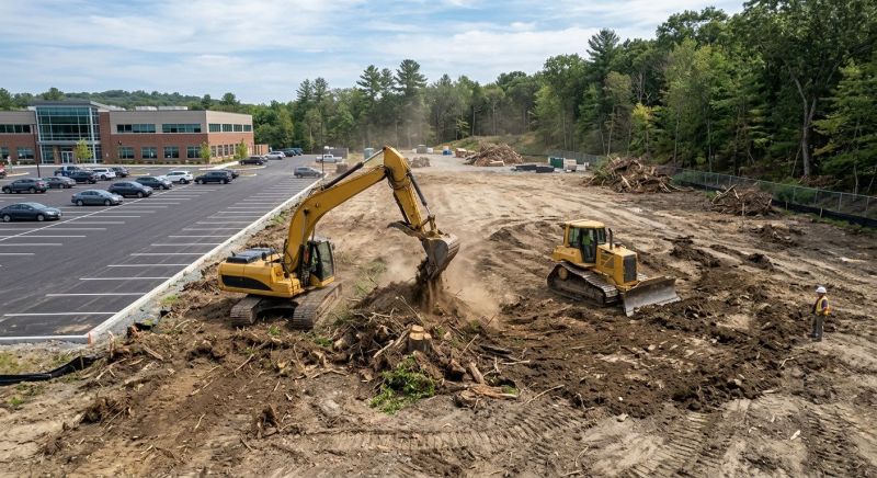 Parking Lot Site Preparation in Cumming, GA